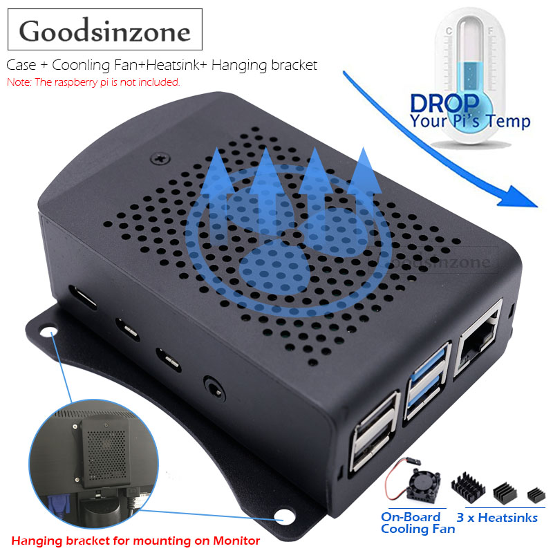 Argon One V3 M.2 Nvme Case - Bộ vỏ nhôm cho Raspberry Pi