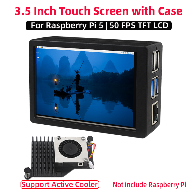 Argon One V3 M.2 Nvme Case - 3.5 Inch Touch Screen 50Hz FPS