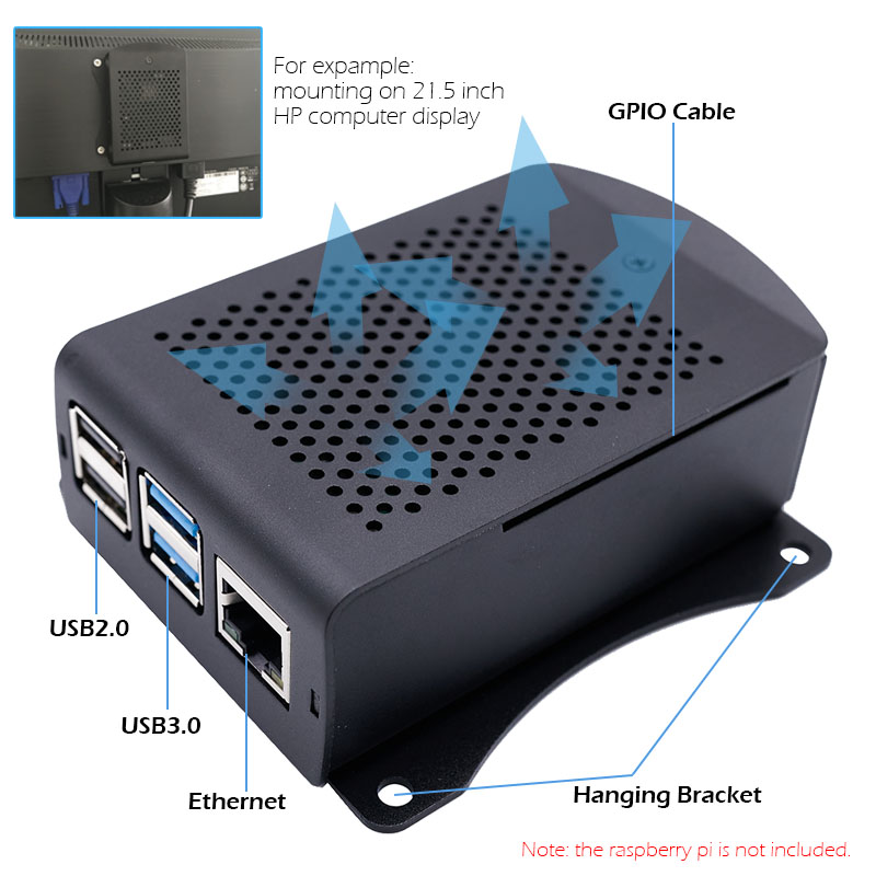 Bộ vỏ nhôm cho Raspberry Pi 4  - đánh giá và giá Argon One V3 M.2 Nvme Case