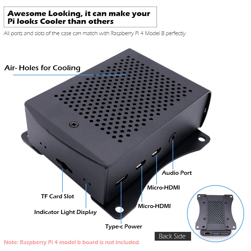 Bộ vỏ nhôm cho Raspberry Pi 4  - đánh giá và giá Argon One V3 M.2 Nvme Case