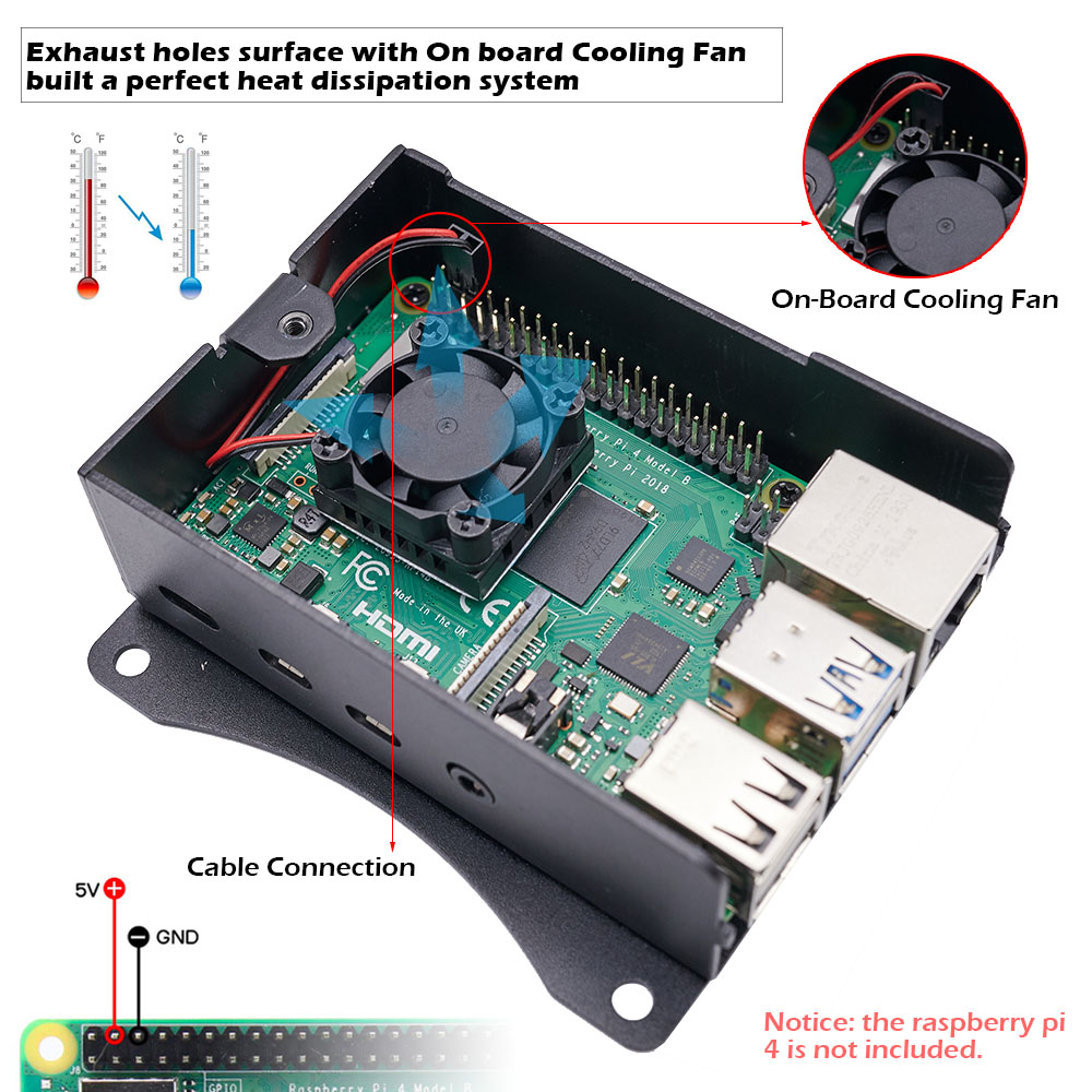 Bộ vỏ nhôm cho Raspberry Pi 4  - đánh giá và giá Argon One V3 M.2 Nvme Case