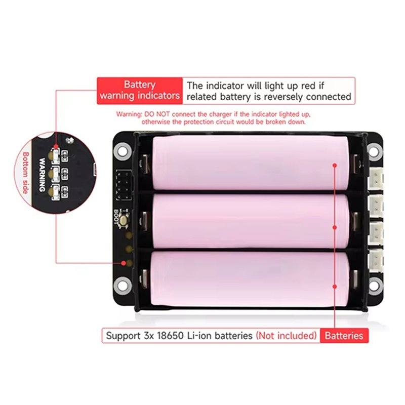 A96K-2X For Raspberry Pi 5 UPS - đánh giá và giá Raspberry Pi Uninterrupted Power Supply Ups 18650
