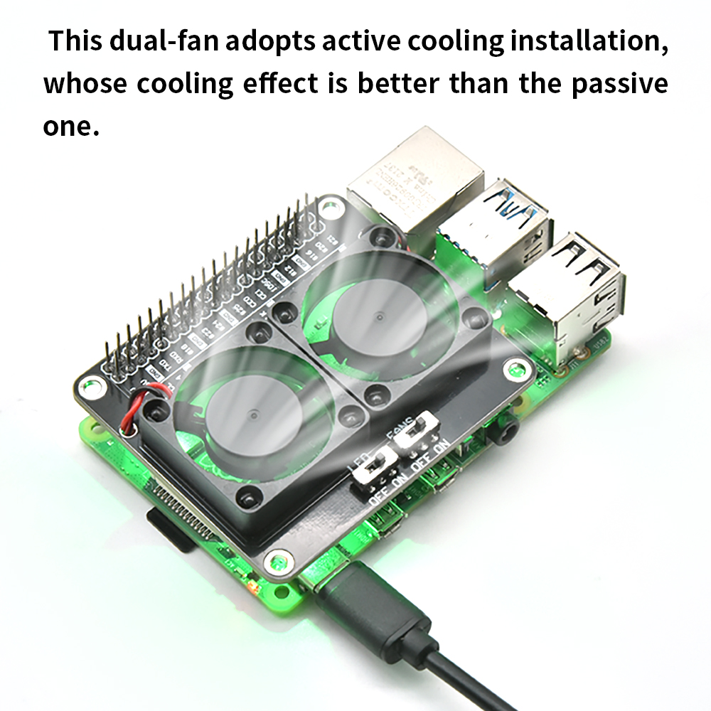 RPI Dual Cooling Fan Shield Wi - đánh giá và giá Raspberry Pi Water Cooling Kit