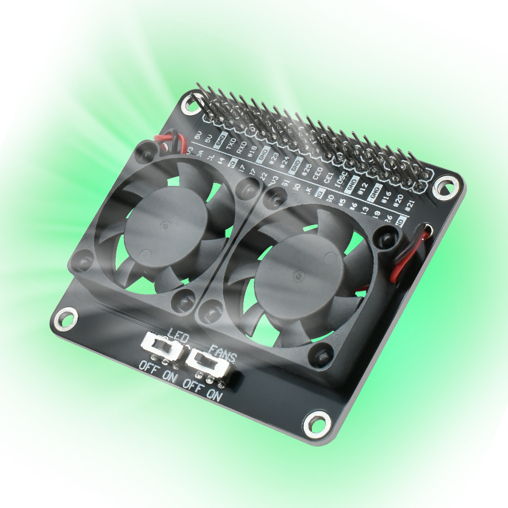 RPI Dual Cooling Fan Shield Wi - đánh giá và giá Raspberry Pi Water Cooling Kit