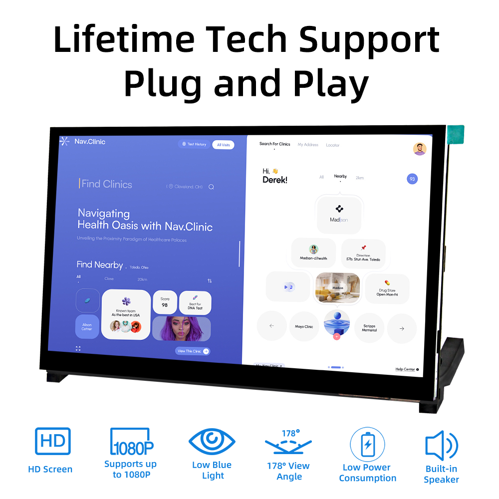 Màn hình cảm ứng điện dung iPi - đánh giá và giá Raspberry Pi 10.1 Inch Capacitive Touch Screen Ips