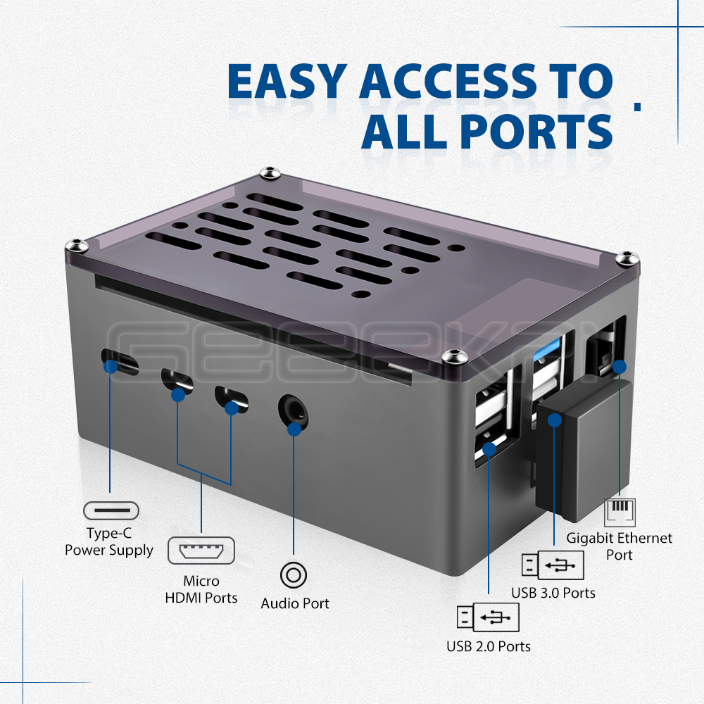 GeeekPi Nhôm Gạch Ốp Lưng Vỏ Đ - đánh giá và giá Argon One V3 M.2 Nvme Case