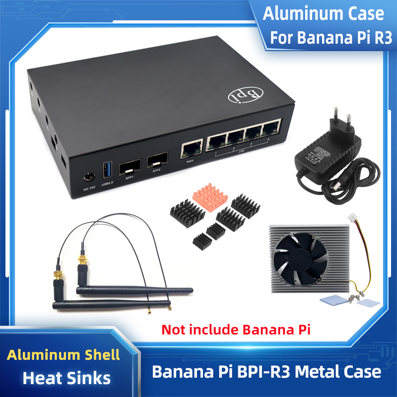 Banana Pi R3 Aluminum Case Pro - đánh giá và giá Argon One V3 M.2 Nvme Case